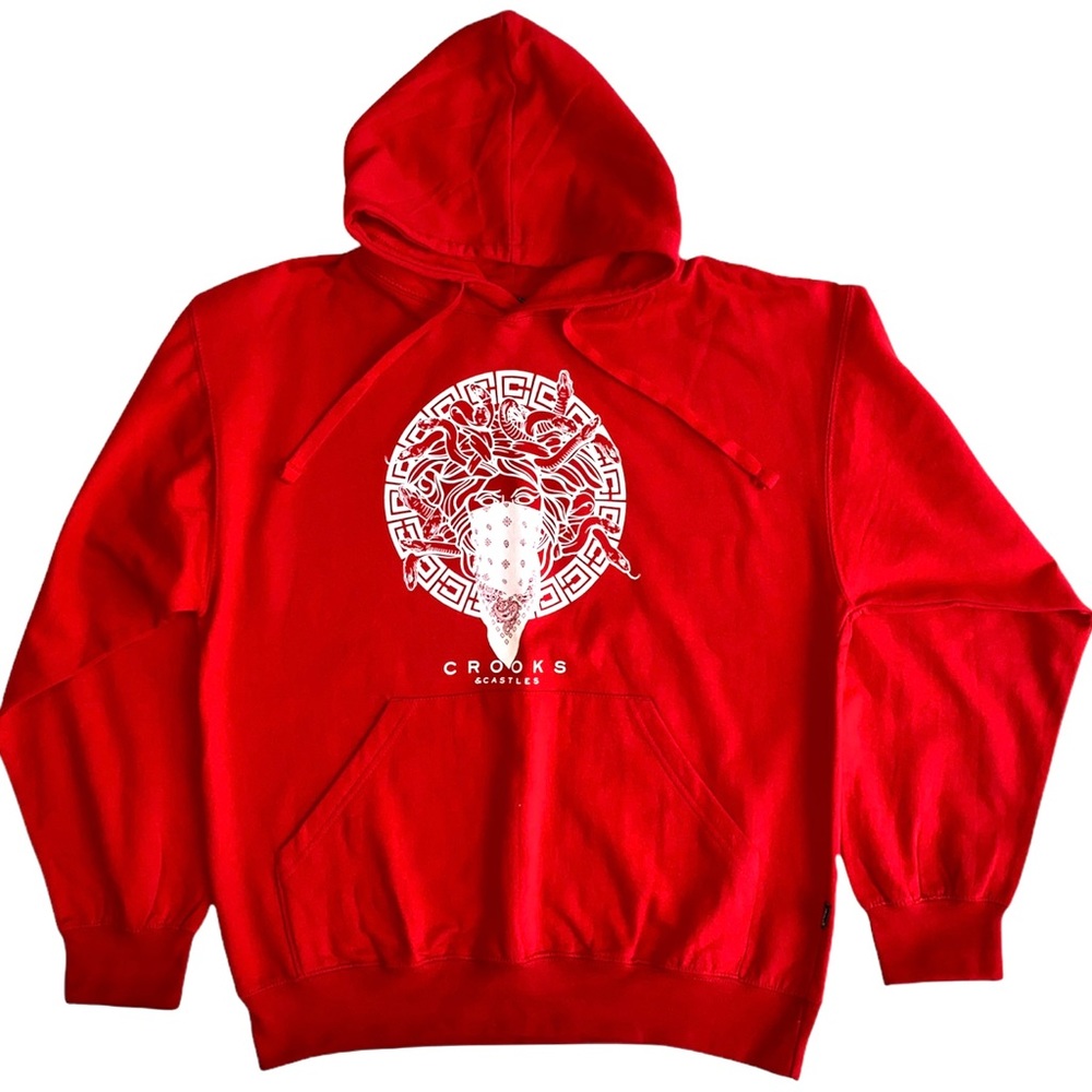 RED SPRING TIME STREETWEAR HOODIE